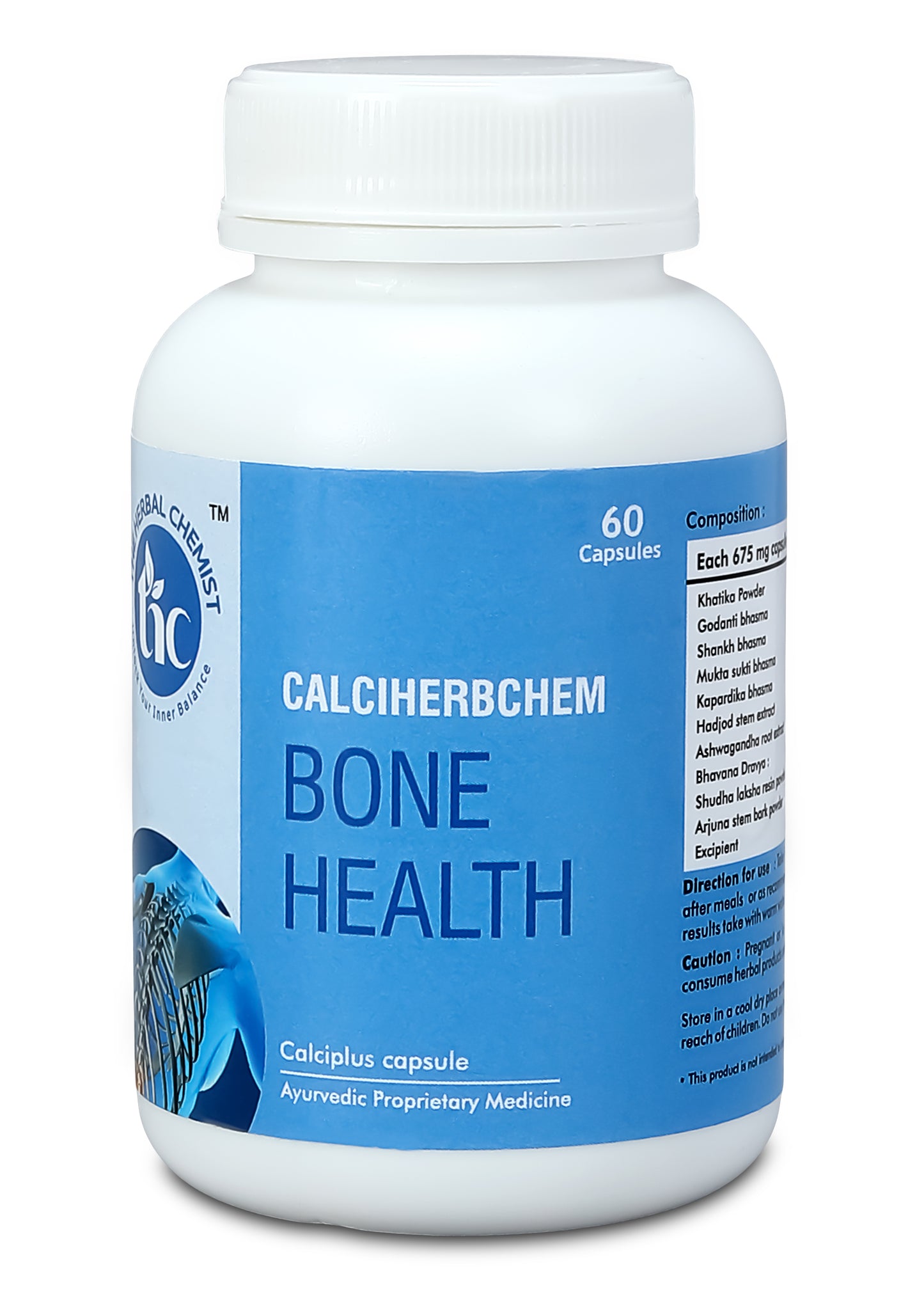 CalciHerbChem Bone Health Capsules - 60 Tablets