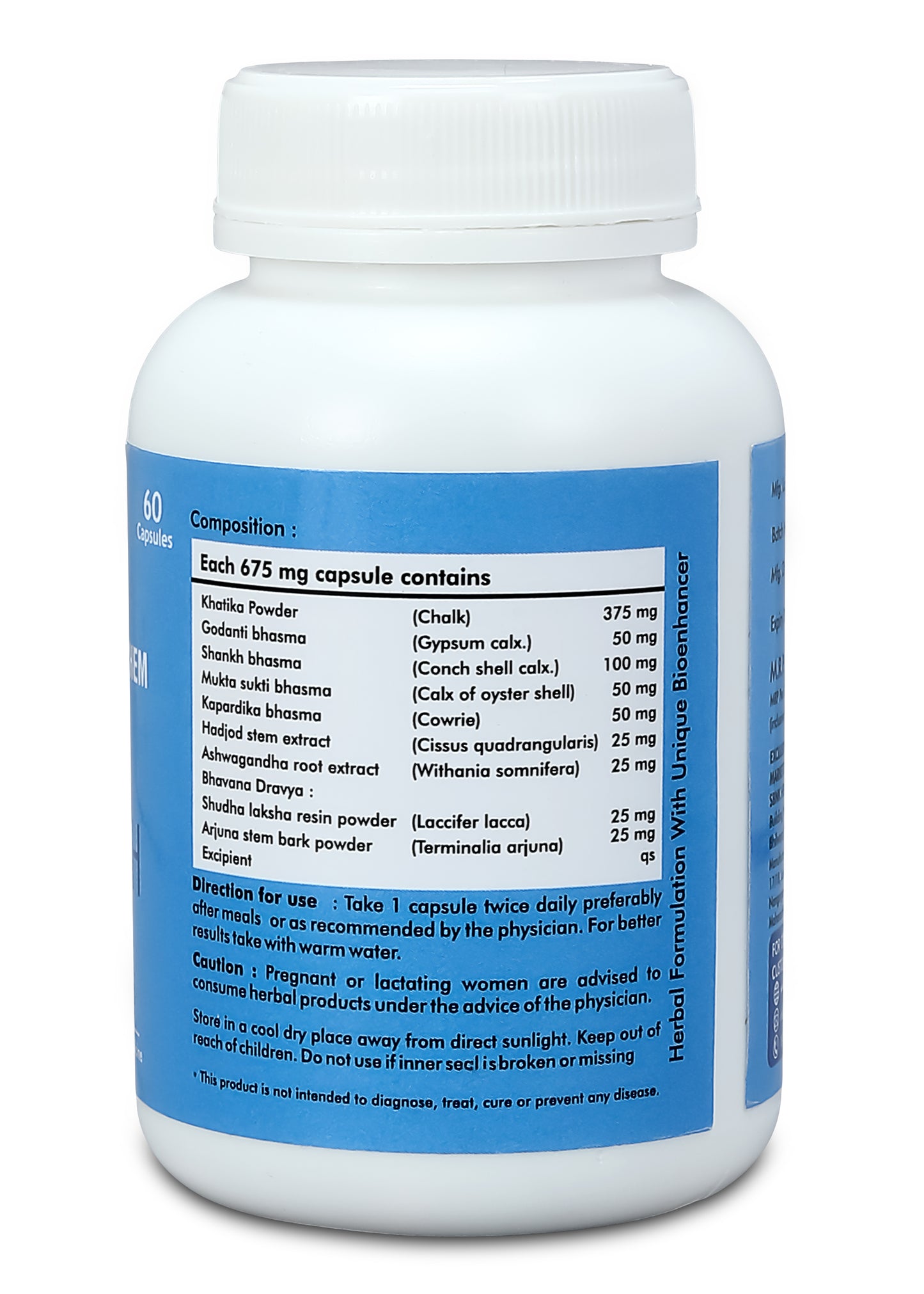 CalciHerbChem Bone Health Capsules - 60 Tablets