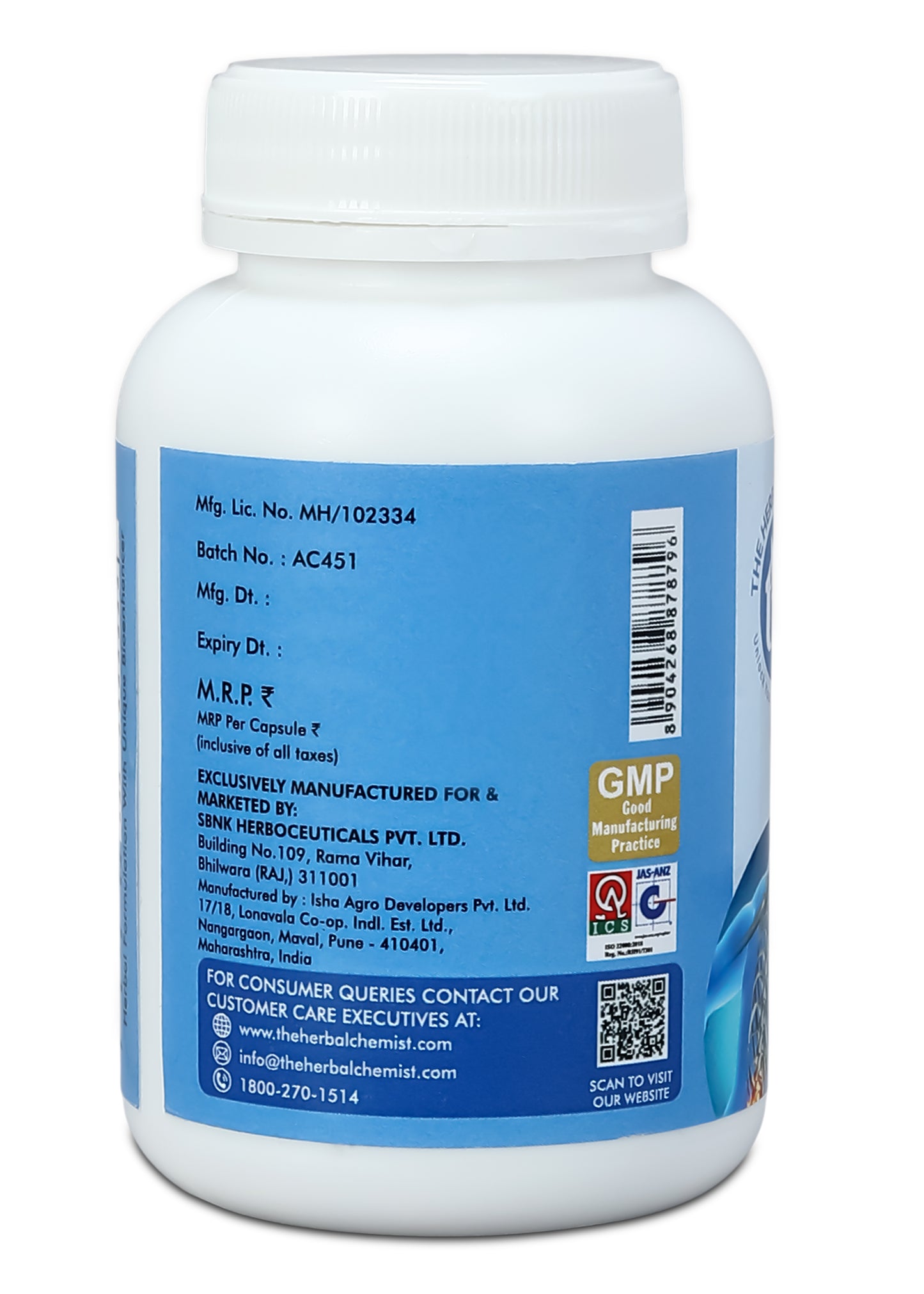 CalciHerbChem Bone Health Capsules - 60 Tablets