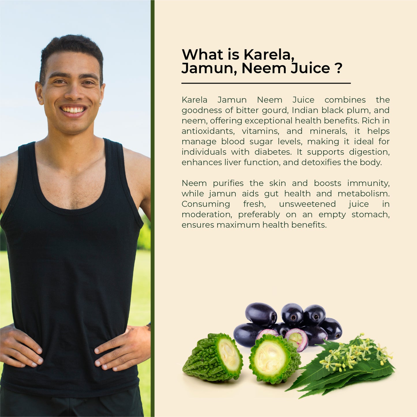 Karela, Jamun, Neem Juice