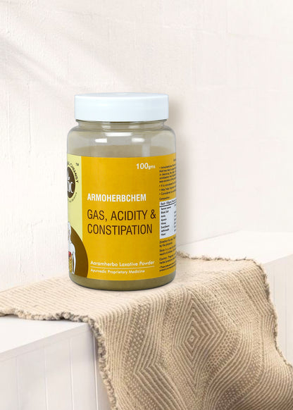 ArmoHerbChem Gas, Acidity & Constipation Relief Powder - 100g
