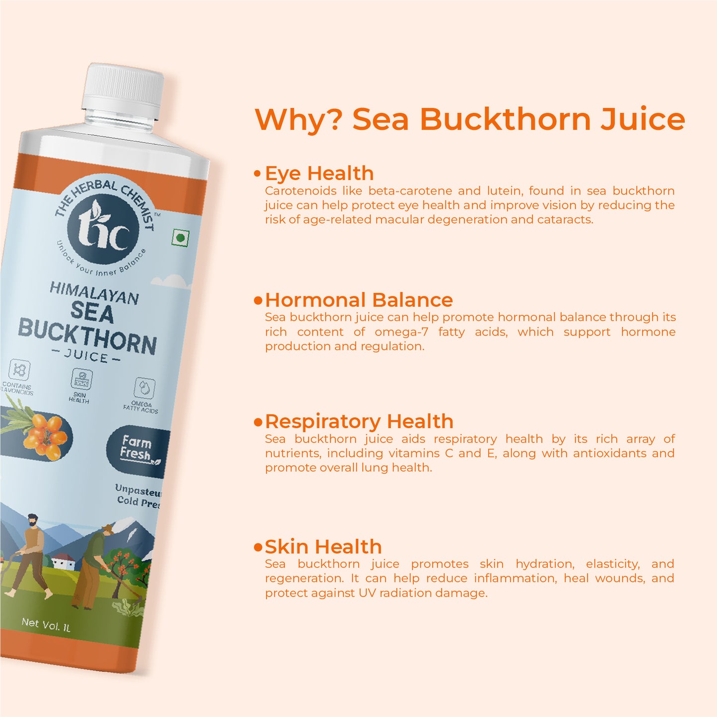 Seabuckthorn Juice - 1000ml